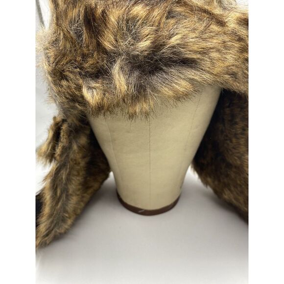 Tough Outfitters The Yukon Trapper Hat Black Faux Fur-Lined New - Picture 4 of 8